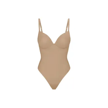 SKIMS SS25 ULTIMATE BODY PUSH-UP THONG BODYSUIT Bodysuits Women's CLAY/Clay