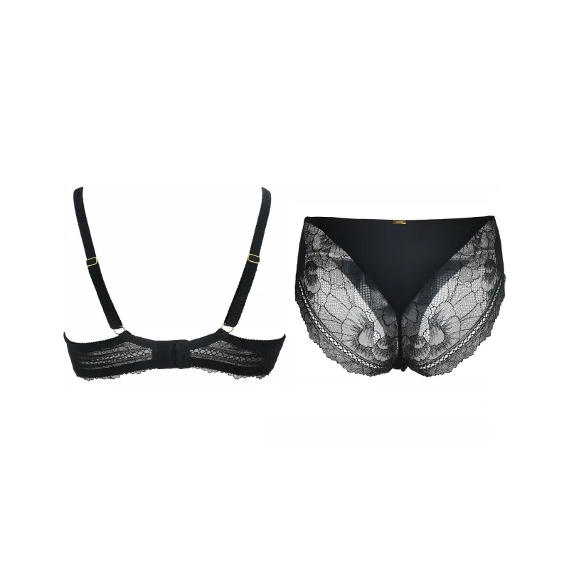 Selmark Underwear Set Women's Gift Box Set Black-1