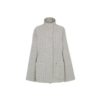 FENDI Detachable Hood Checked Parka