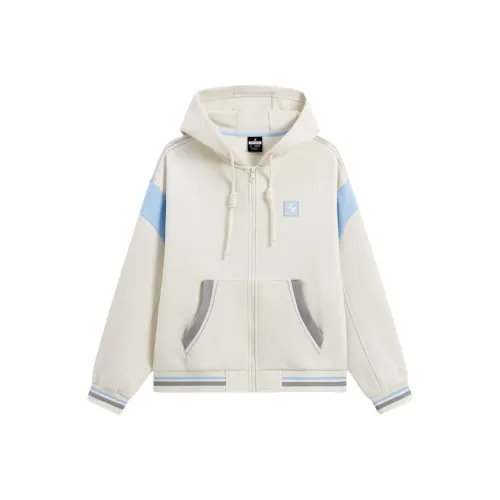 XTEP Jackets Coats Women's Cotton White/Azure Blue