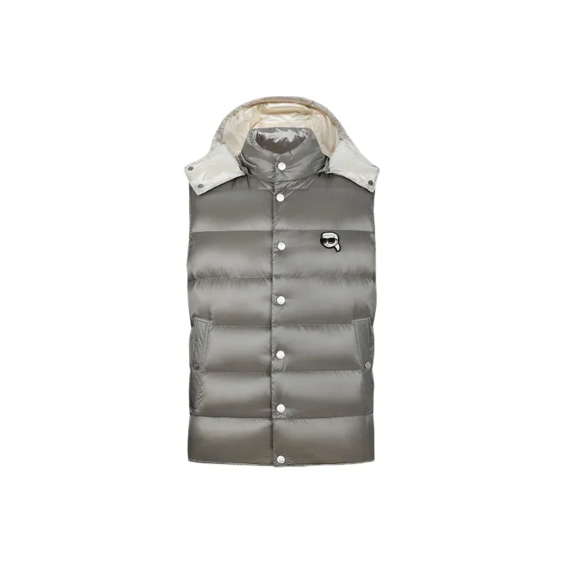KARL LAGERFELD FW24 Down Jacket Women's Light Gray-0