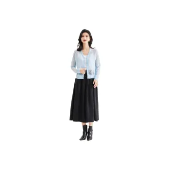 JINJU Knitwear Women's Light Purple Blue