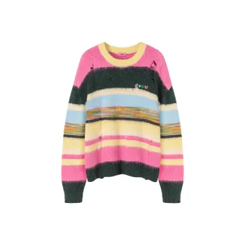 CHUU Knitwear Women's Rainbow Stripes