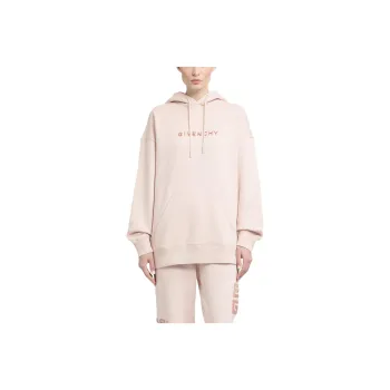 Givenchy Logo Embroidered Drawstring Hoodie