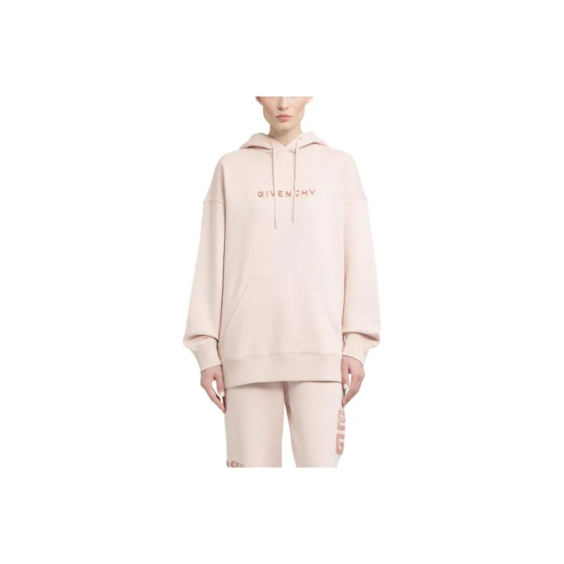 Givenchy Logo Embroidered Drawstring Hoodie-0