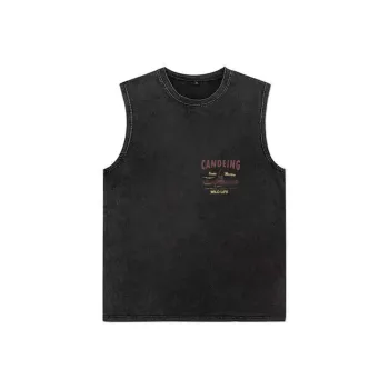 TONYBEAR Tank Tops Men Gray