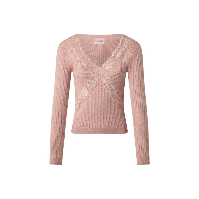 Rouje FW24 MAJANE SWEATER Knitwear Women's Blush Color-0