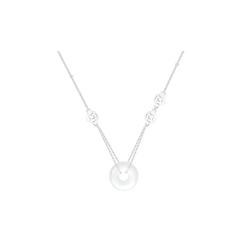 TIANJUE Natural Chalcedony Necklaces Unisex-0