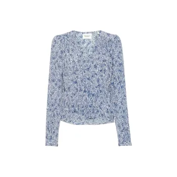 ISABEL MARANT ETOILE Graphic Printed V Neck Shirt