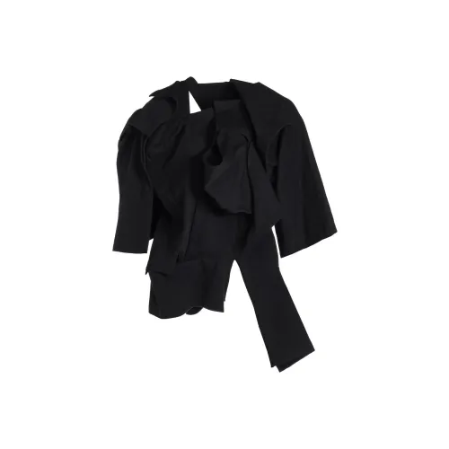 Yohji Yamamoto Twill Draped sleeves Jacket