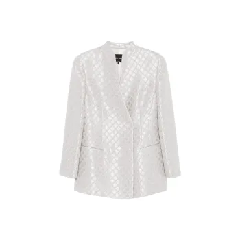 GIORGIO ARMANI Double breasted Jacket In Jacquard