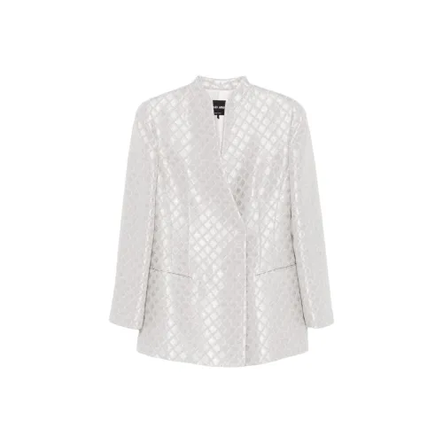 GIORGIO ARMANI Double breasted Jacket In Jacquard