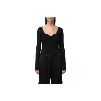 JONATHAN SIMKHAI Sweetheart neck Fine knit Top