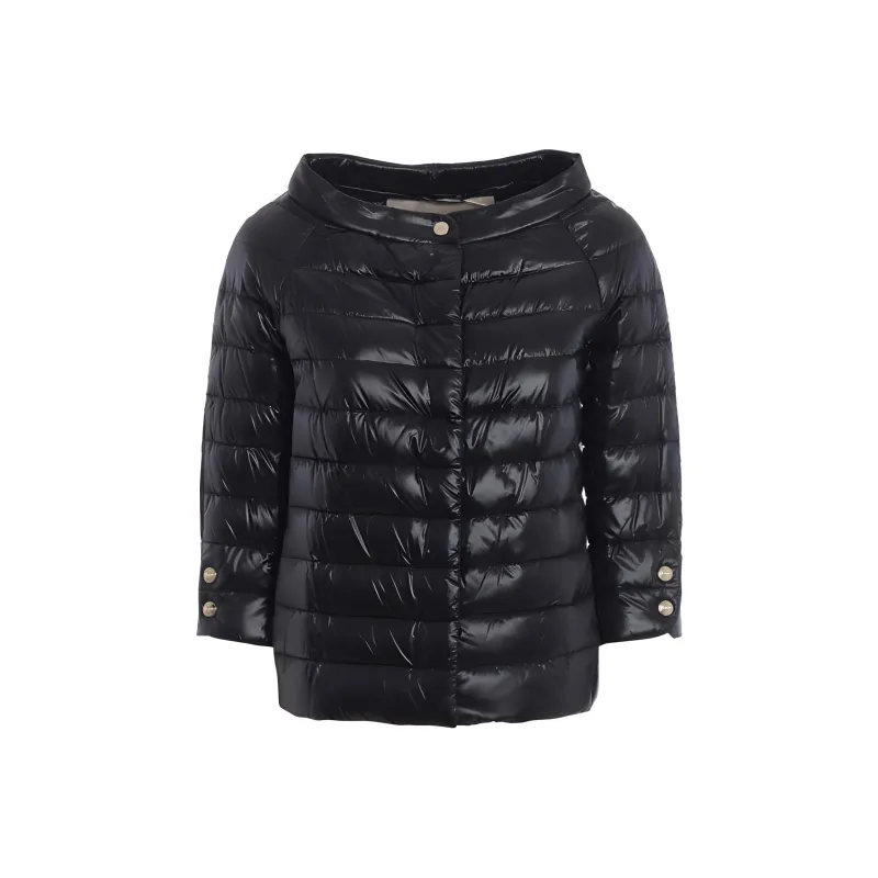 HERNO Cropped Sleeve Down Jacket-0