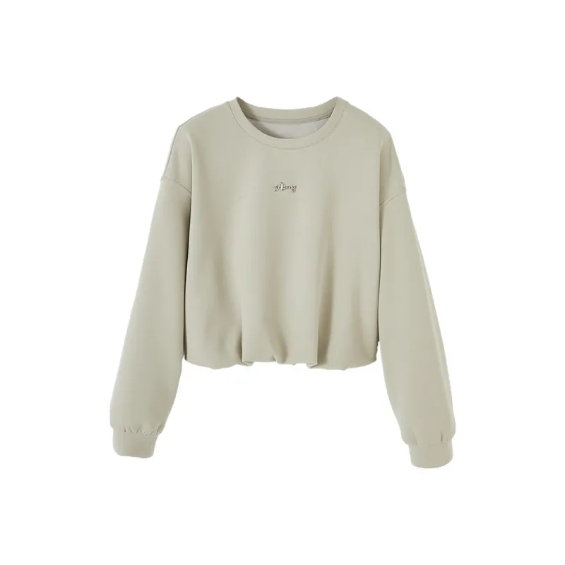 XIANGYING Sweatshirt Women's Sage Green-0