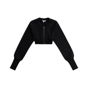 KITH Women's Lynn Cropped Crew 'Black'