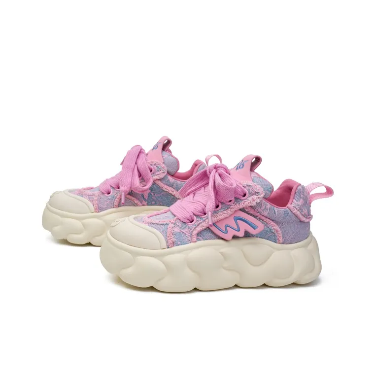 R6 Anti Slip And Wear Resistant Height Increasing Low Top Casual Shoes Women's-1