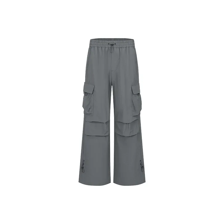 URBAN REVIVO Casual Pants Men's Warm Gray-0