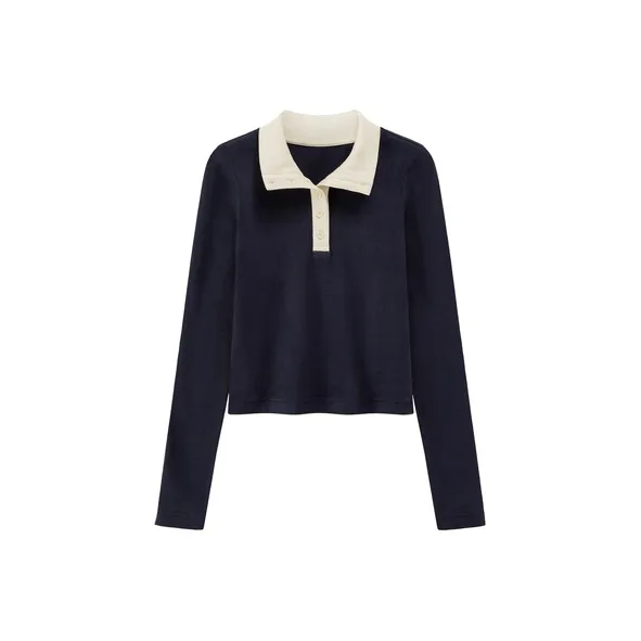 CHUU Regular T Shirt Women's Navy Blue-0