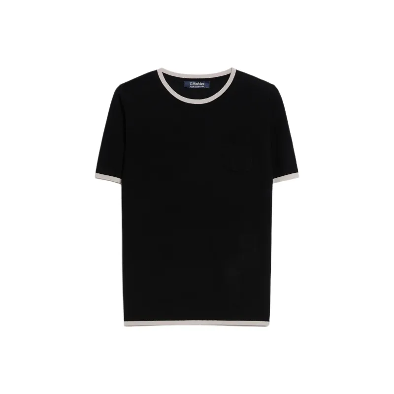 'S MAX MARA Egidio Crewneck Knitted T Shirt-0