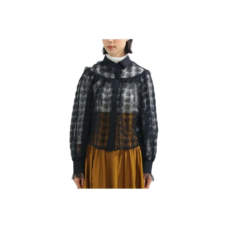 Beams Sister Jane Shirt Women's Black-0