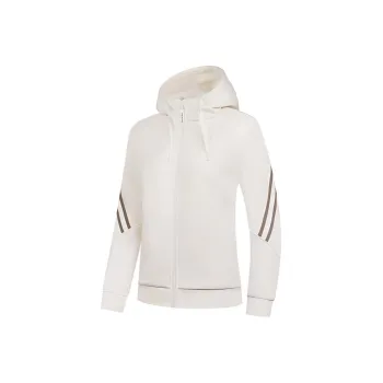 QIAODAN Sports Life Collection Jackets Coats Women's Cream White