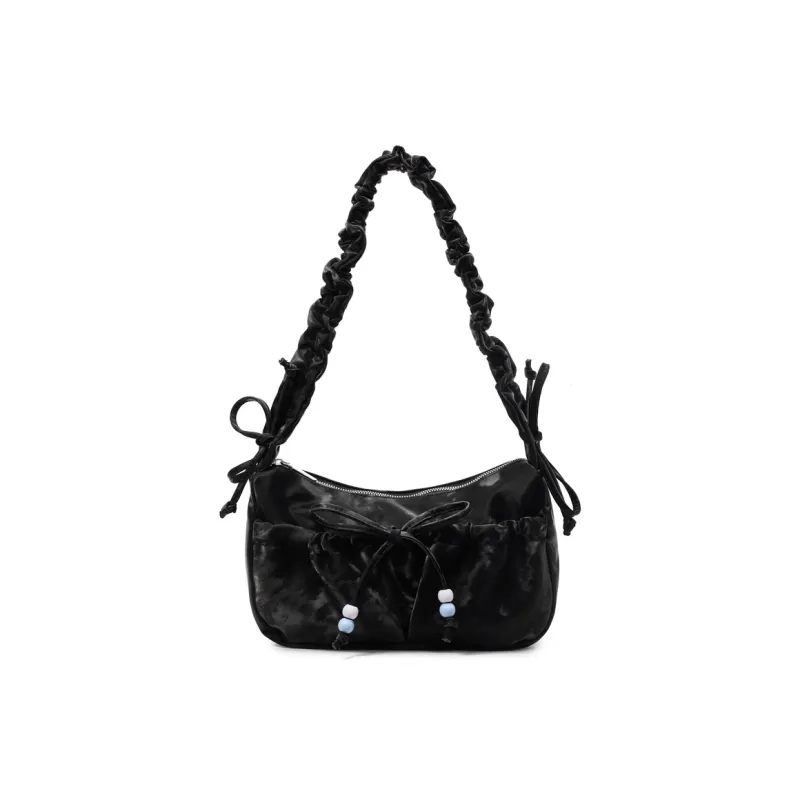 RIVMIND PU Shoulder Bag Regular Women's Ecru/Pink/Yellow/Silver/Black-28