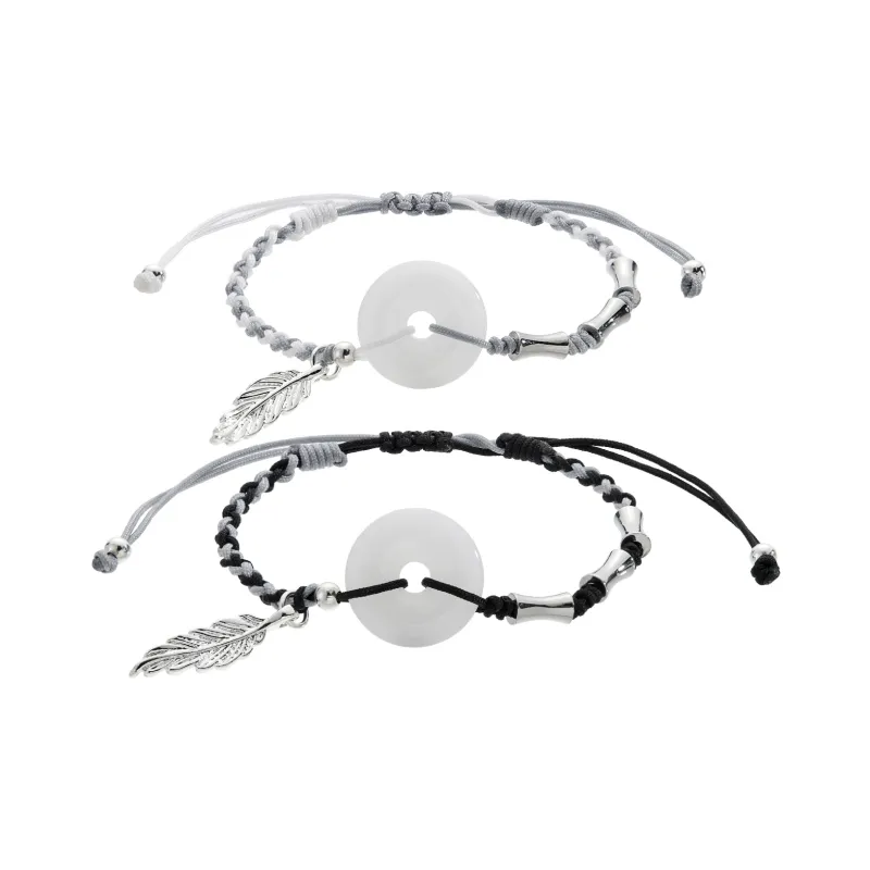 ENFANTIN Woven Rope, Alloy, Copper Rope Bracelets Unisex-0