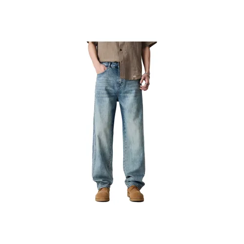 ALL IN Jeans Mens Elegant Apricot's Cloisonne Blue