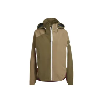 Adidas MYSHELTER CT MYSHELTER RAIN.RDY Jackets Coats Women's Focus Olive/Rail Green/Shadow Red