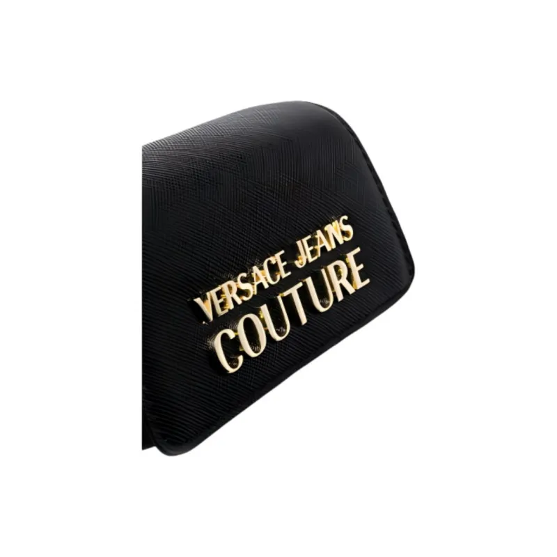 VERSACE JEANS COUTURE Polyester Crossbody Bag Shoulder Bag Women's Black-2