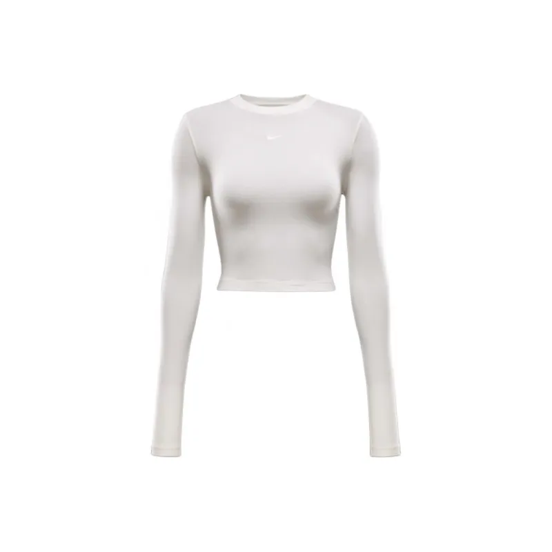 Nike Sportswear Chill Knit Women's Slim Long Sleeve Cropped Top-0