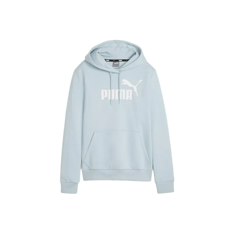 PUMA Essentials Logo FL Women's Hoodie Sweatshirt Women's Light Blue-0
