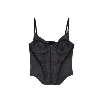 Mugler Denim Corset