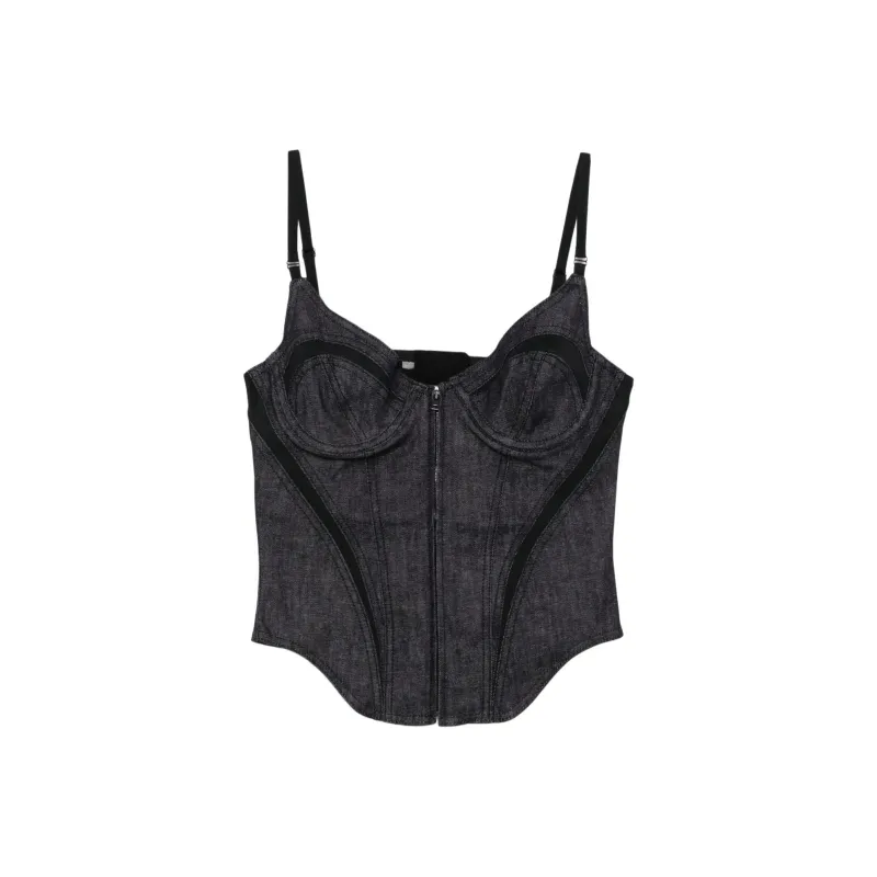 Mugler Denim Corset-0