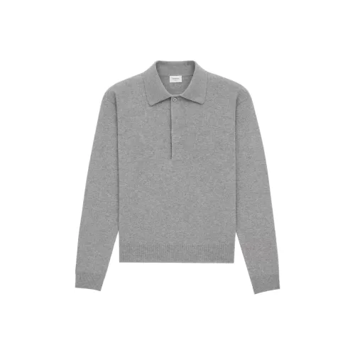 SAINT LAURENT Polo Shirt Women's Gray