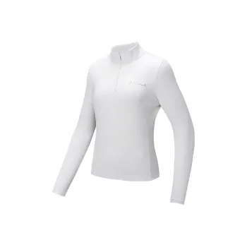 Anta Variety Training Collection Polo Shirt Women's White Tea Brown