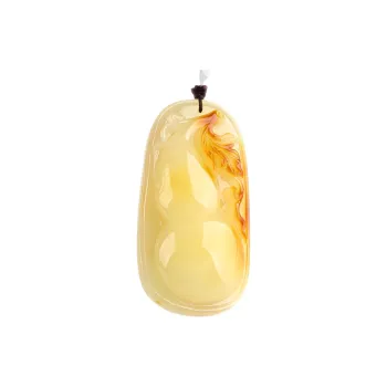 POSILAN Amber Beeswax Necklaces Unisex