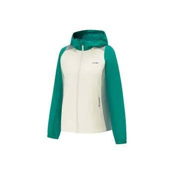 LiNing Running Collection Jackets Coats Women's Ecru/Stone Green/Ash Green