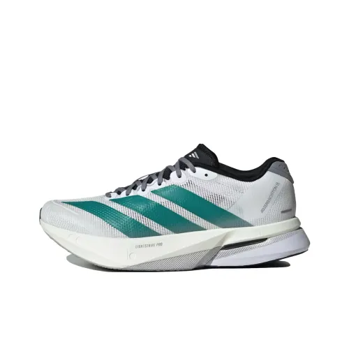 adidas original Adizero Boston 13 White Pure Teal Women's