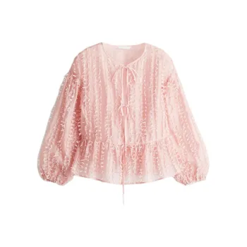 H&M New Year Shirts Women's Light Pink