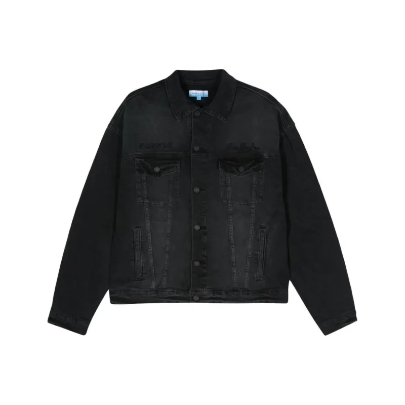 PURPLE-BRAND Graphic-panel Denim Jacket-0