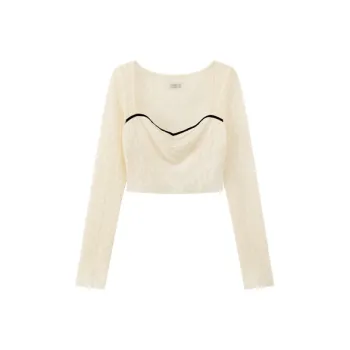 CHUU Chiffon Shirts Women's Ecru