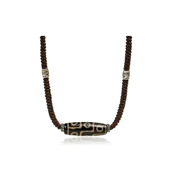MUXIANG Agate Jade Necklaces Unisex