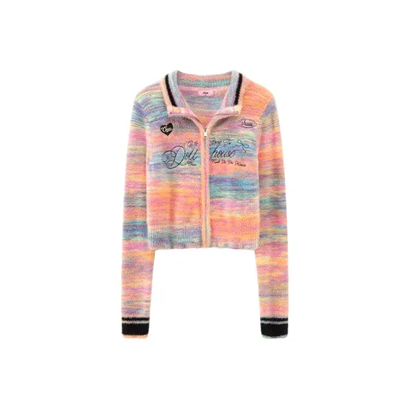 CHUU Knitwear Women's Pink Stripes-0