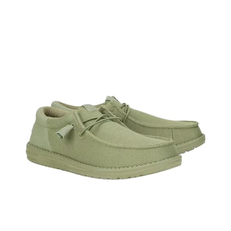 Heydude Wally Funk Mono Casual Shoes Men's Olive Green-2
