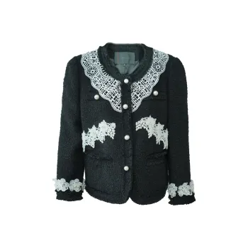 CHICCO MAO Jackets Coats Women's Black