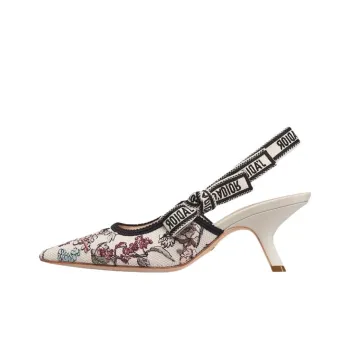 DIOR J'Adior Irregular Heel High Heels 6.5cm Women's White