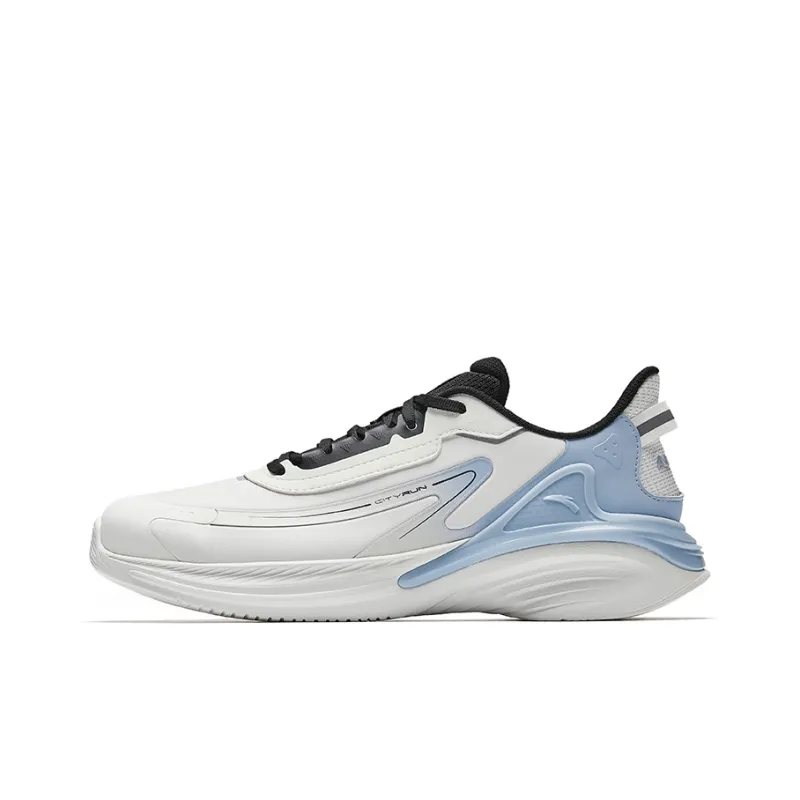 CHAOJIANTA Anti Slip Wear Resistant Low Top Casual Running Shoes Men's White Blue-0