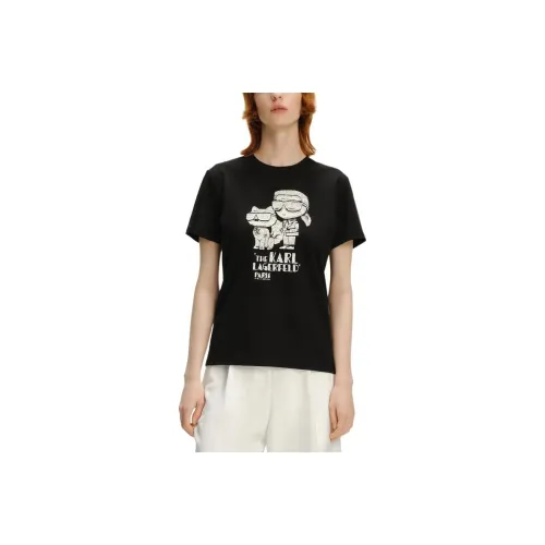 KARL LAGERFELD SS24 Regular T Shirt Women's Black